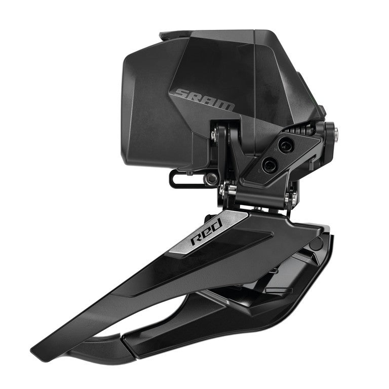 Deragliatore ant. SRAM Red AXS E1 Braze-on, 61-66°, 2x12, Rd/Yaw, nero