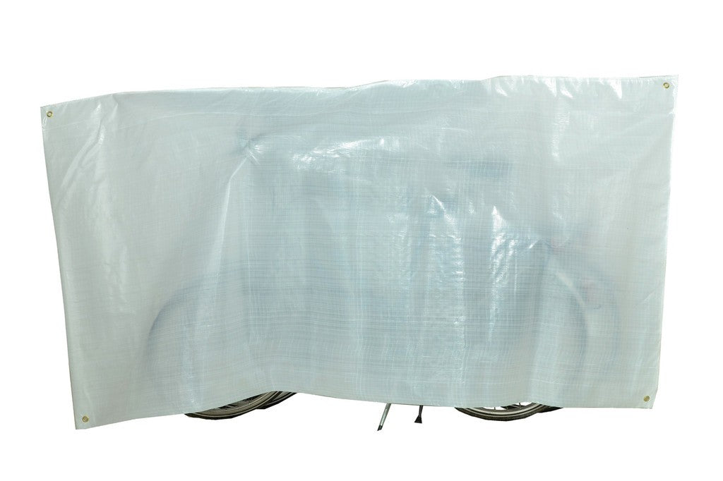 Funda para bicicleta Duo VK para 2 bicicletas, 130 x 250 cm, negra, con ojales