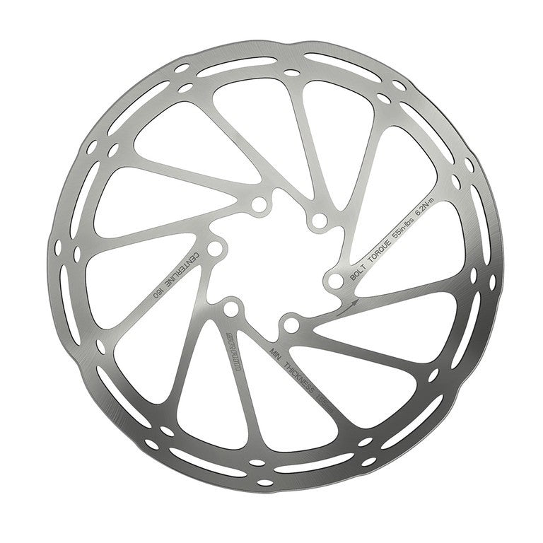Disco de freno SRAM Centerline A2 Ø180mm, negro, redondeado, CenterLock