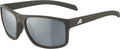 Alpina Nacan I cafegrey op. Sportbrille, schwarz verspiegelte Gläser, Kat. 3
