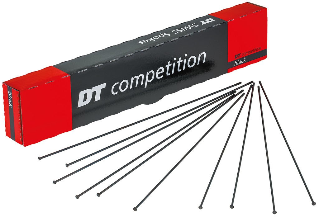 Raggi DT Swiss 2.0x1.8x2.0x303mm cart. 100 pz.,ne, Compet., Straight Pull