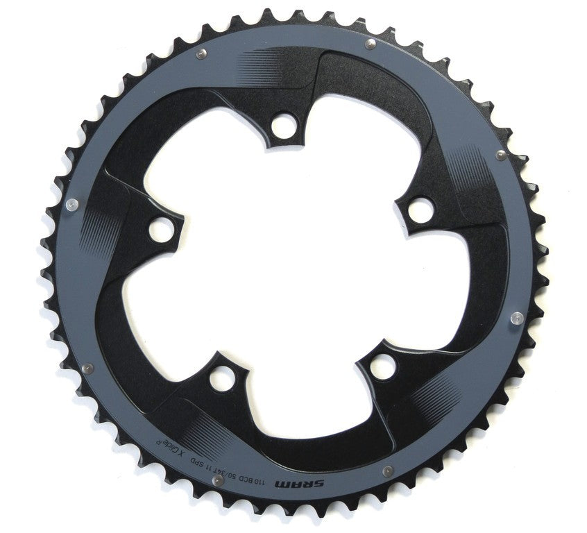 Corona Sram Force22 11vel X-Glide Allum nero 50d S3 Yaw 110Ø 5f.p.50/34Z.