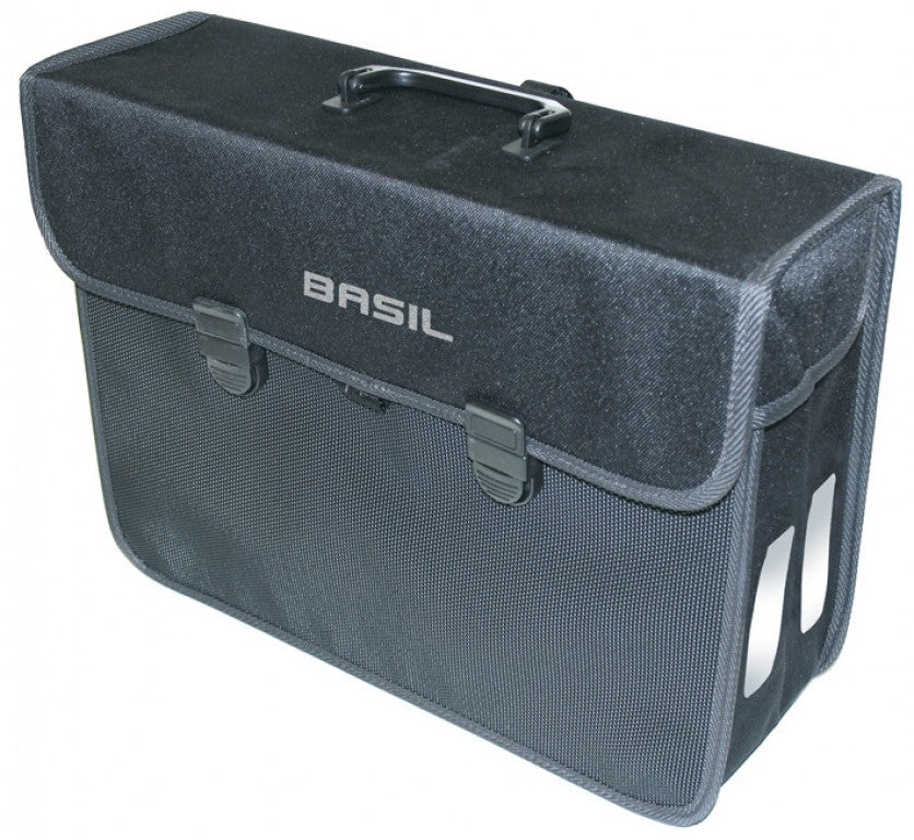 Borsa singola Basil Malaga XL nero, 40x16x31cm, 17l