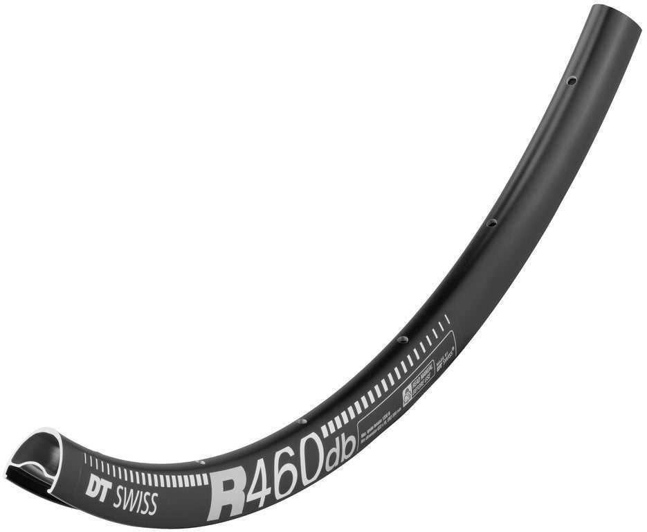 Cerchio DT Swiss R 460 DB 28", nero, 24 fori, 622-18, LV 6,5mm