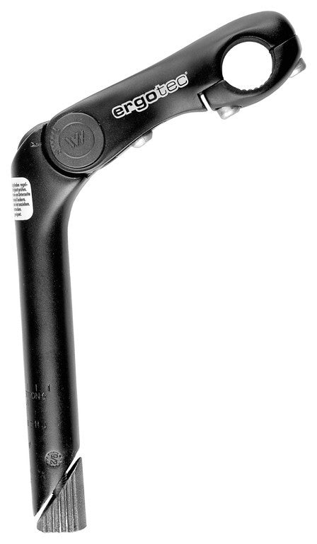 Att. man. Ergotec Kobra Vario/25,4 180/90mm, Ø 22,2mm, -10/50°,nero, all