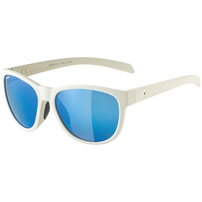 Alpina Nacan II P gr smoke op Sportbrille, blaue POL-Gläser, Kat. 3