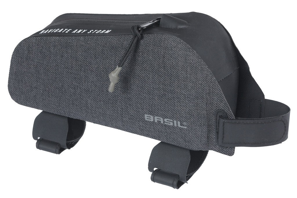 Basil Navigator Storm Horizontal-Rohrtasche, Schwarz, 0,8 l