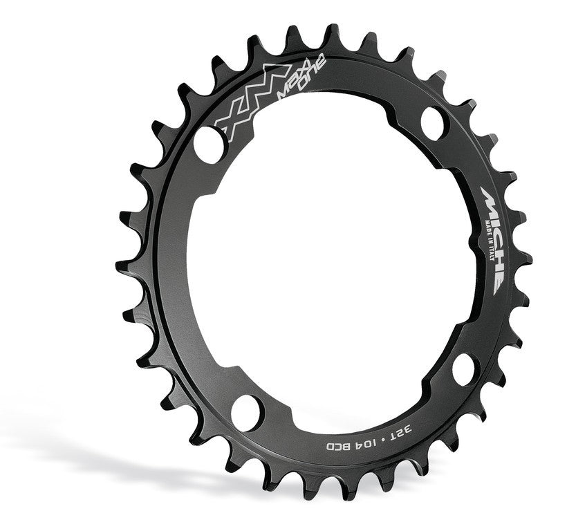 Corona para bicicleta eléctrica Miche x Brose/Yamaha/Bosch XM Maxi One 38t, BCD 104 mm, negra