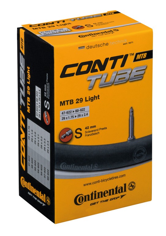 CONTINENTAL Camera d'aria MTB 28/29 light 28/29x1.75-2.40" 47/60-622 VP 42mm