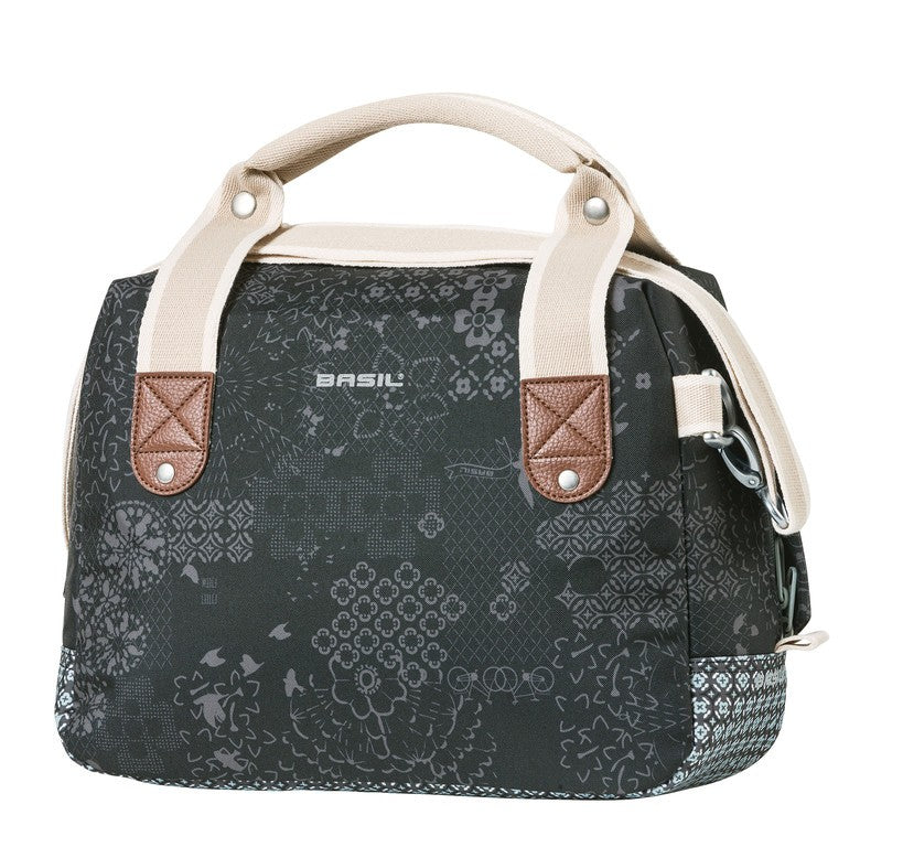 Borsa da manubrio Basil Boheme City Bag carbone, 32x12x31cm, 8l