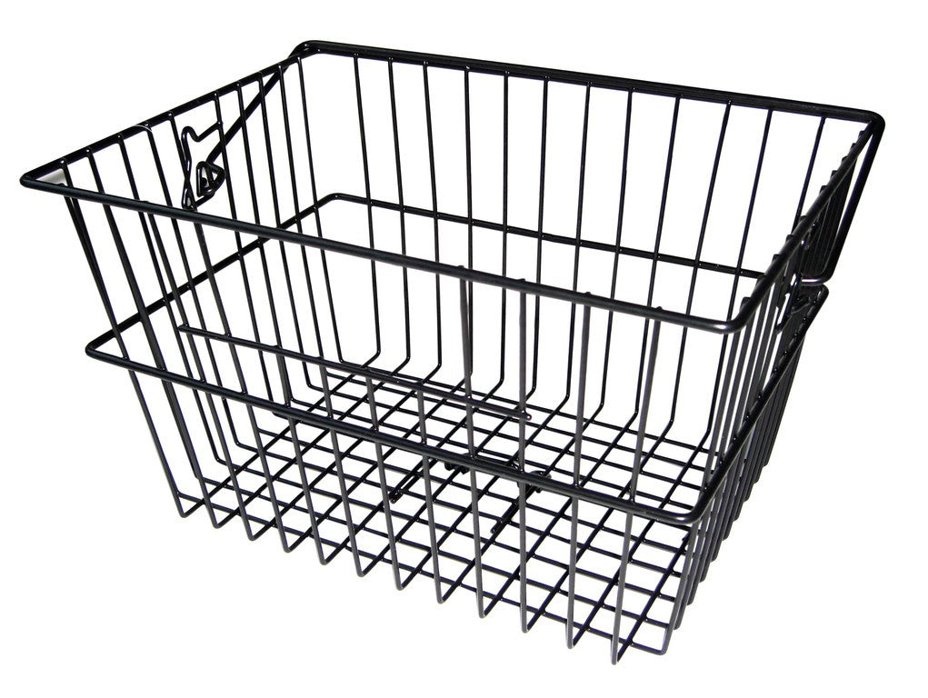 Cestino posteriore City 40x30x23,5cm, nero, extra alto