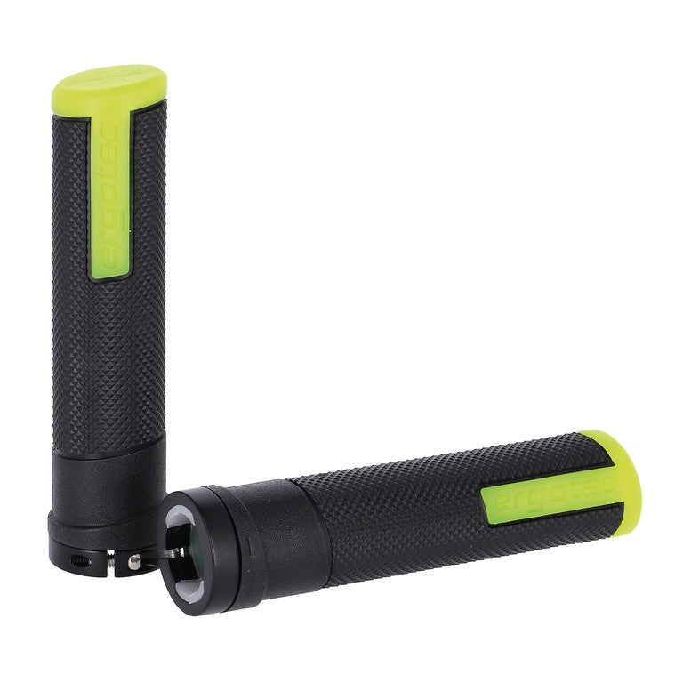 Manopole Ergotec Porto 133mm, Ø 22mm, nero/gelb, kraton/all