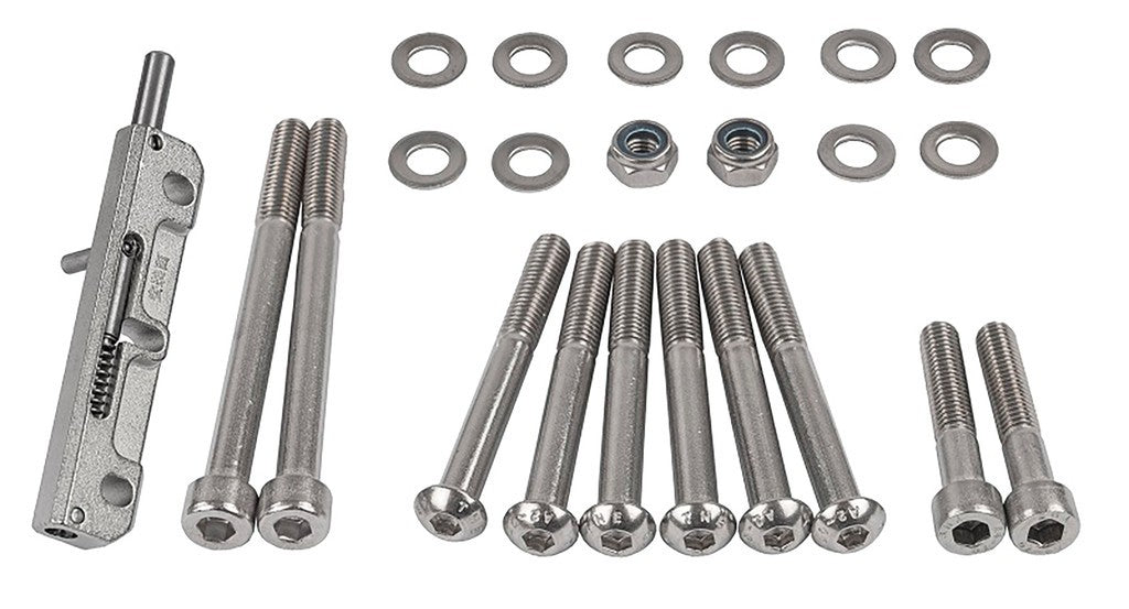 Lucchetto a cerniera Carqon HL-106 argento, destra