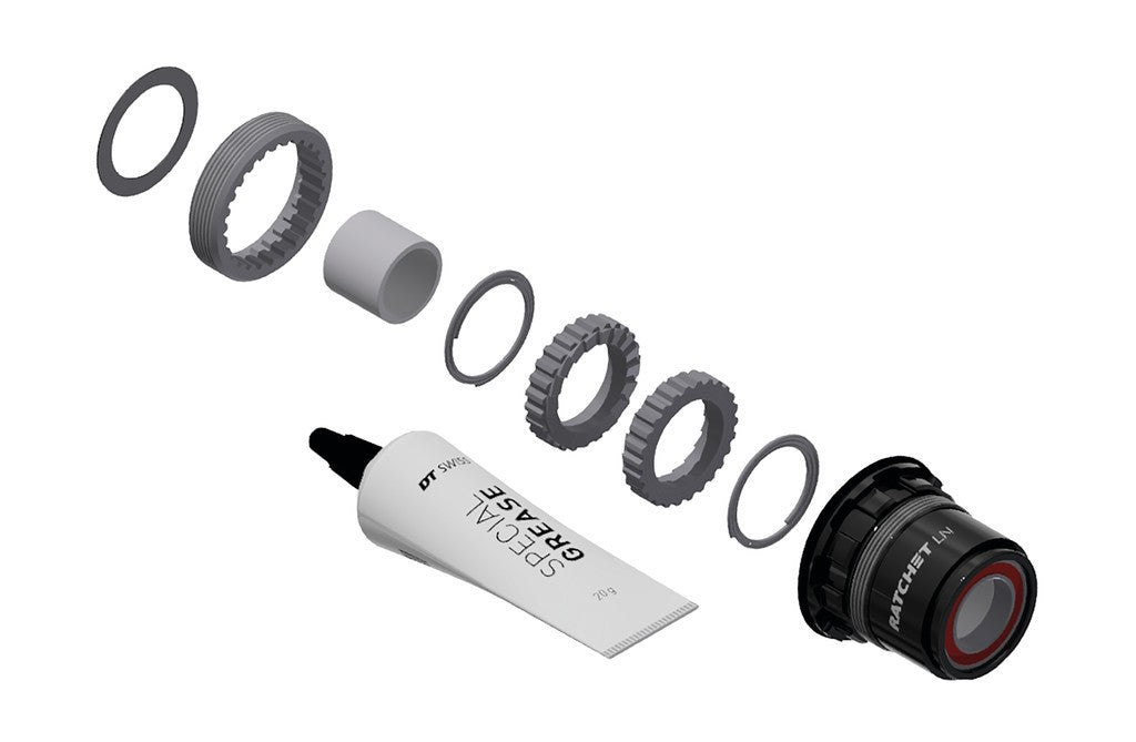 Kit de servicio DT Swiss buje RP 3 Trinquete en Ratchet LN, SRAM XD all, 18T