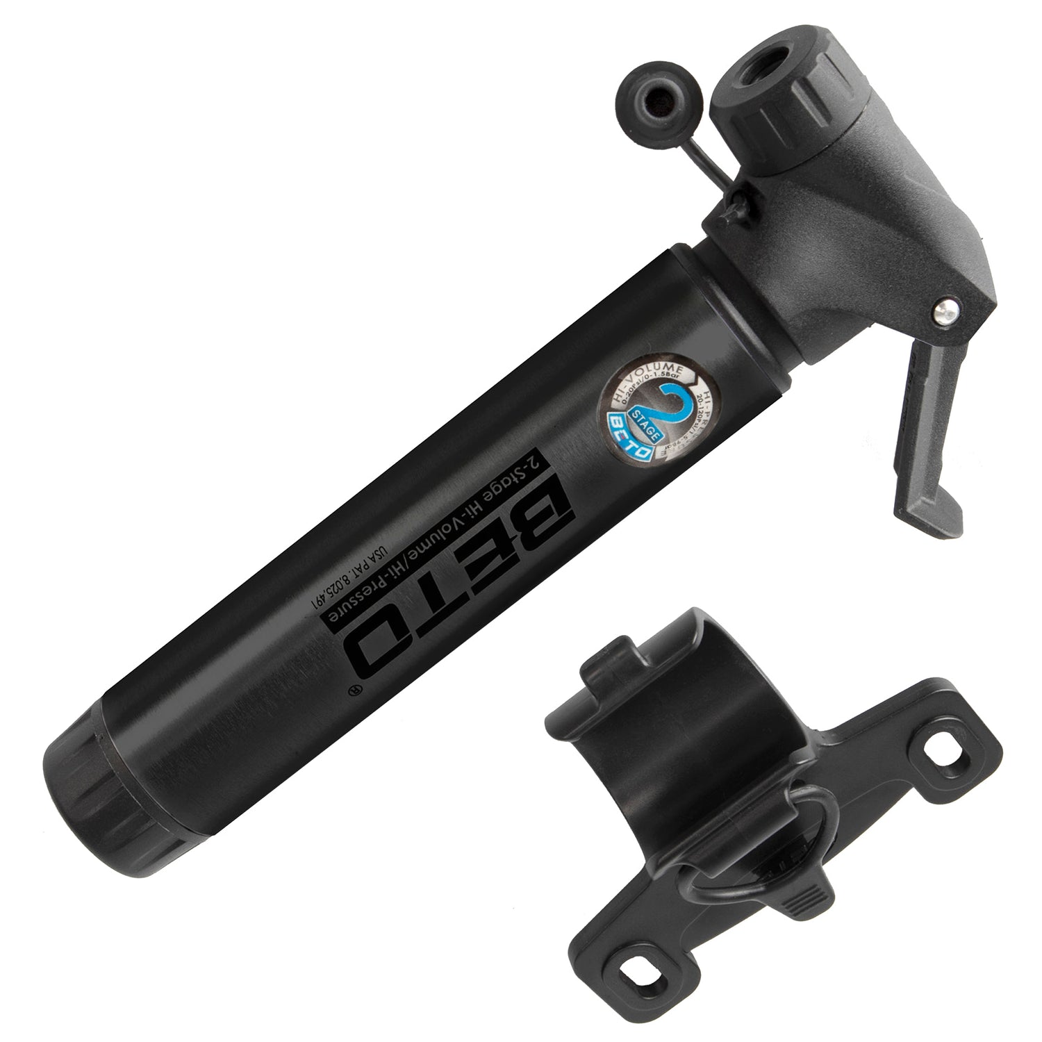 BETO 2 Stages mini bomba black120 psi / 8 bar