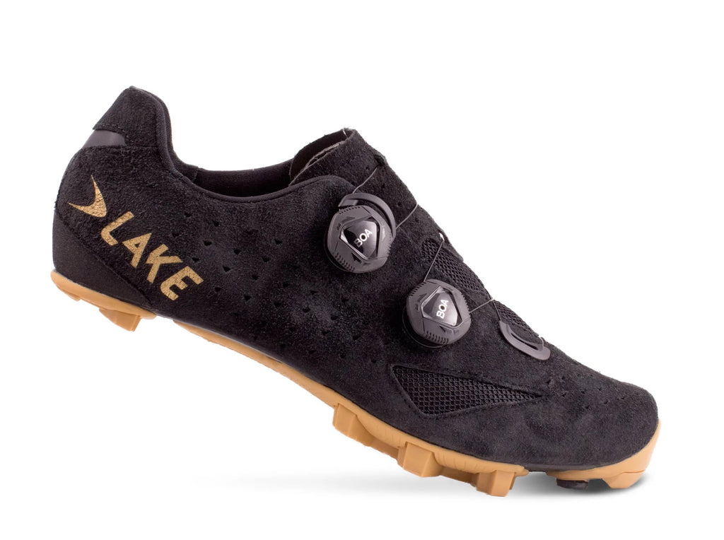 LAKE MX238 GRAVEL BLACK SUEDE/GOLD regular