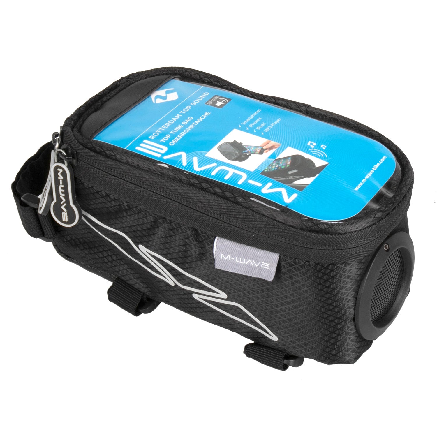 M-WAVE top tube bag with speaker