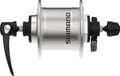 Dinamo de buje Shimano DHT4000 100 mm RA, 36 agujeros, con sg.rap., color plata