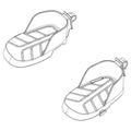 Thule RideAlong Lite Fußstützen links und rechts, schwarz