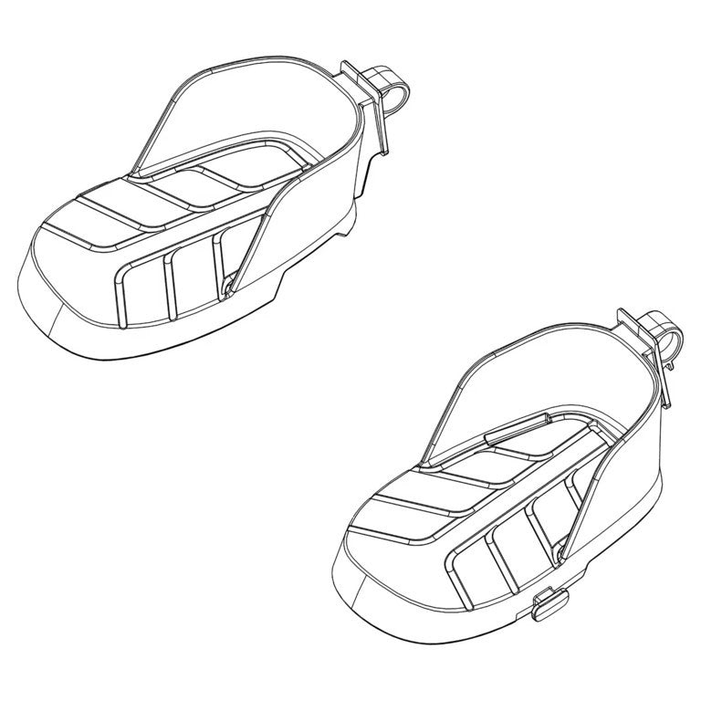 Thule RideAlong Lite Fußstützen links und rechts, schwarz