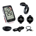Ciclocomputador Sigma Rox 4.0 Sender Set color blanco, con velocidad + frecuencia de tarjeta + frecuencia de pedal.