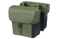 Borsa doppia Basil Go verde scuro, 14x27x31cm, 32l