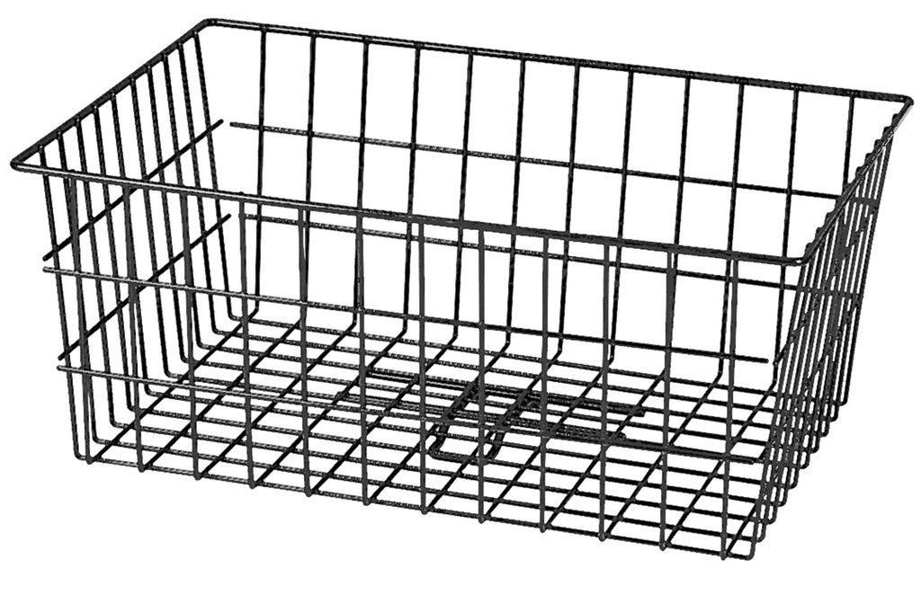 Cestino post. Klickfix Maxi 55x20x36cm, nero, a maglie larghe