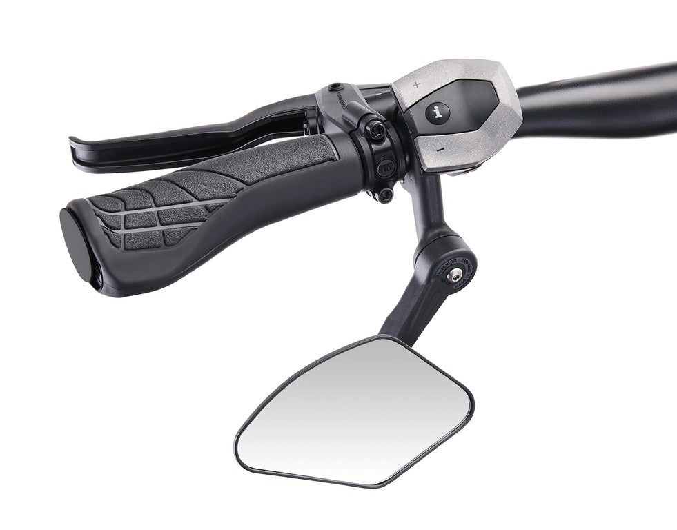 Specchio per bici Krampe KF Cross tipo C sx, fiss. esterno piccolo, nero