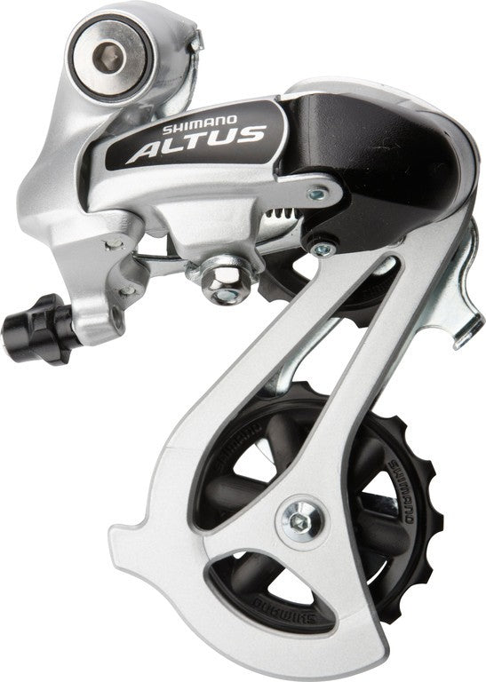 Desviador trasero Shimano Altus RD-M310 de 7/8 velocidades, sin adaptador, plateado
