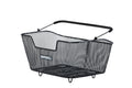 Cestino post. Basil Base M Multi NX nr, maglie str., acciaio, Multisystem NX