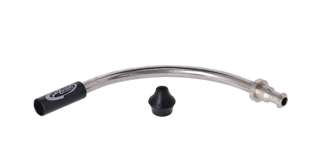Tubo di guida del cavo del freno Avid 90°, argento, con protezione antipolv.