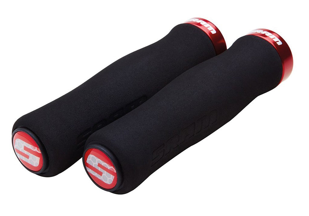 SRAM Contour Schaumstoffgriffe 129 mm, Ø 22 mm, einzeln, schwarz/rot