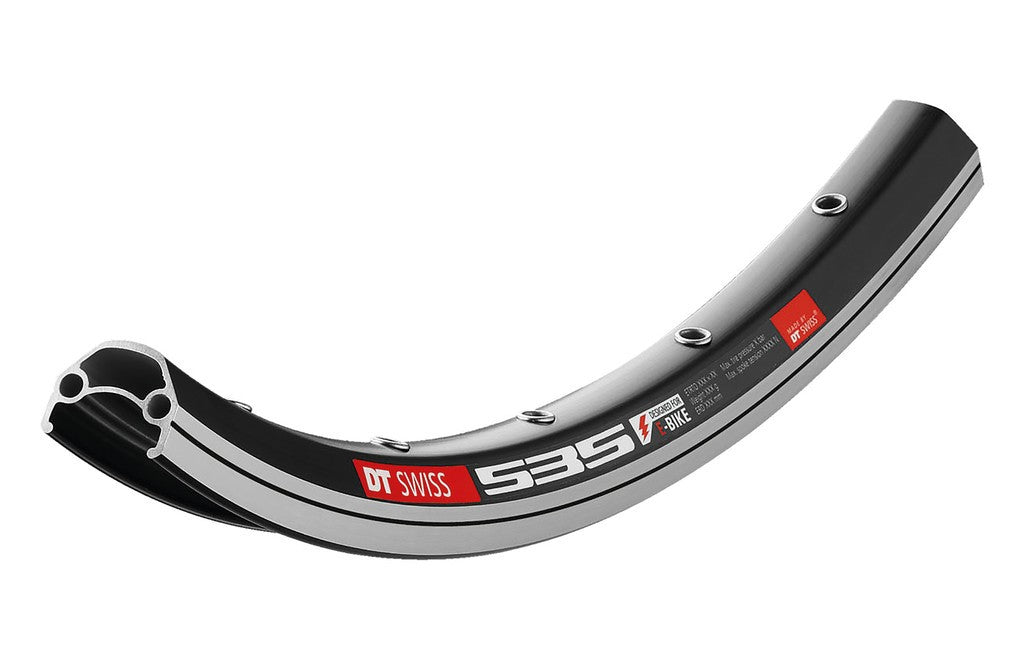 Cerchio DT Swiss E 535 26", nero, 36 fori, 559-19, LV 6,5mm