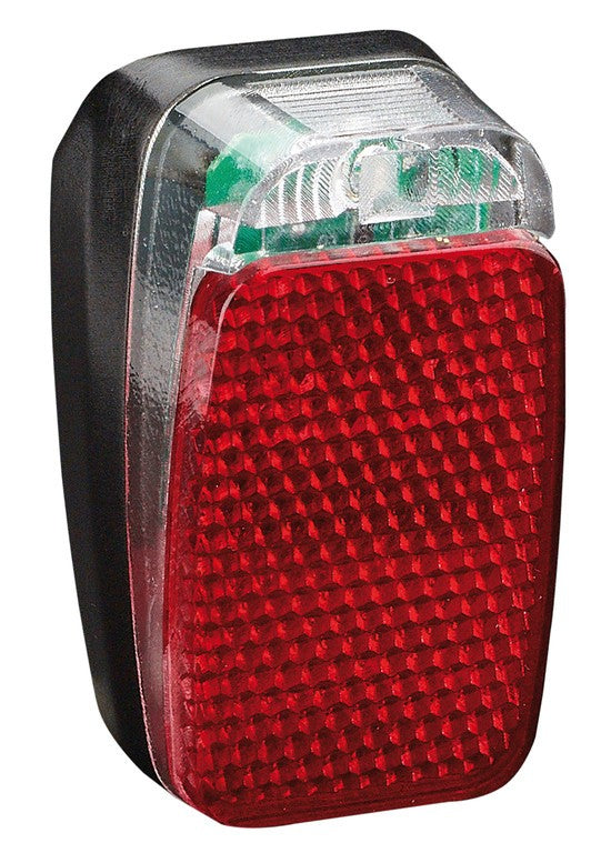 BÜCHEL Z-Fire Mini LED-Dynamo-Rücklicht mit Rücklicht und Kotflügelhalterung