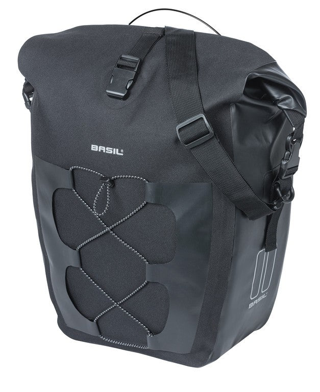 Borsa singola Basil Navigator L nero, 22l, MIK Studs