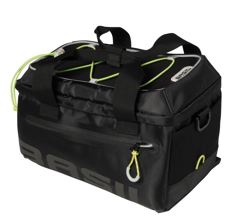 Bolsa de equipaje Basil Miles, color negro lima, 32x20x20,5cm, 7l, impermeable.
