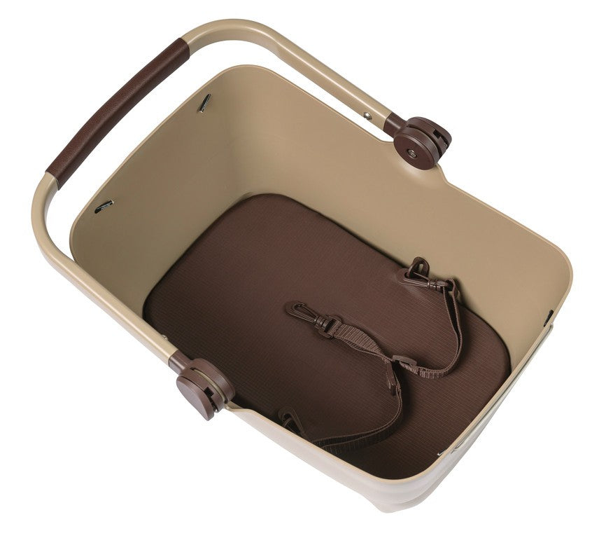 Basil BuddyMIK Braune Kekse Haustierkorb, 45x32x22cm, MIK