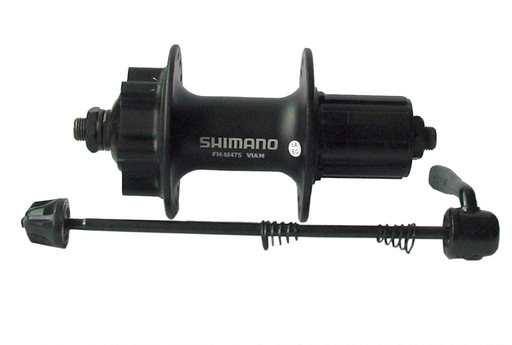 Mozzo fr. disco RP Shimano FHM475 135mm,36 fori,nero,8/9v.,att. 6 fori