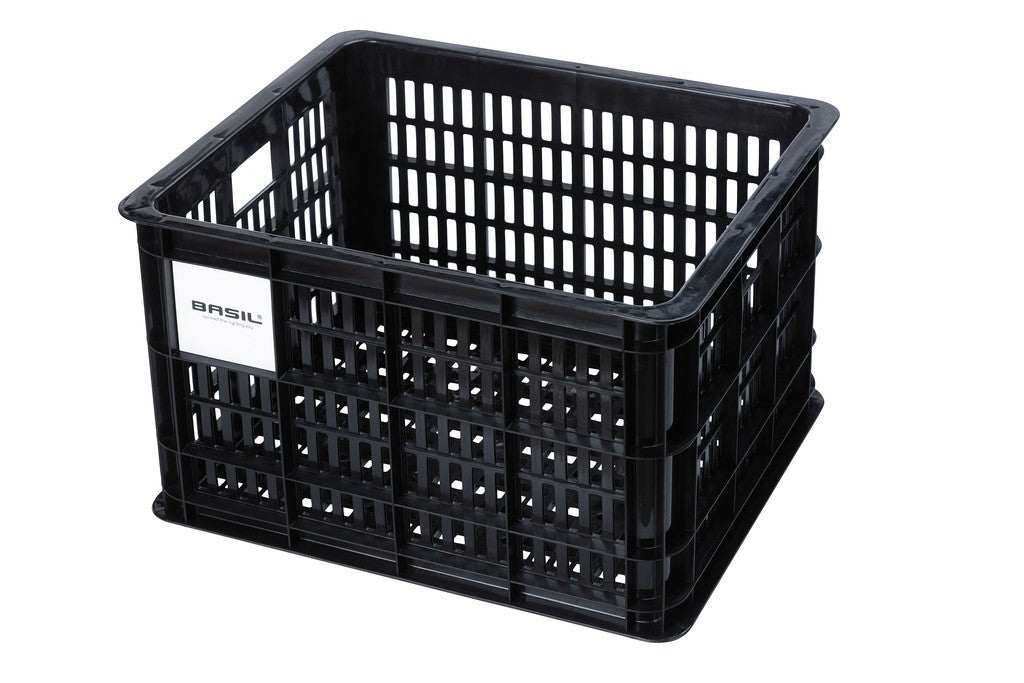 Box bici Basil Crate M 45,25x35x25cm, nr, 29,5 ltr, plastica