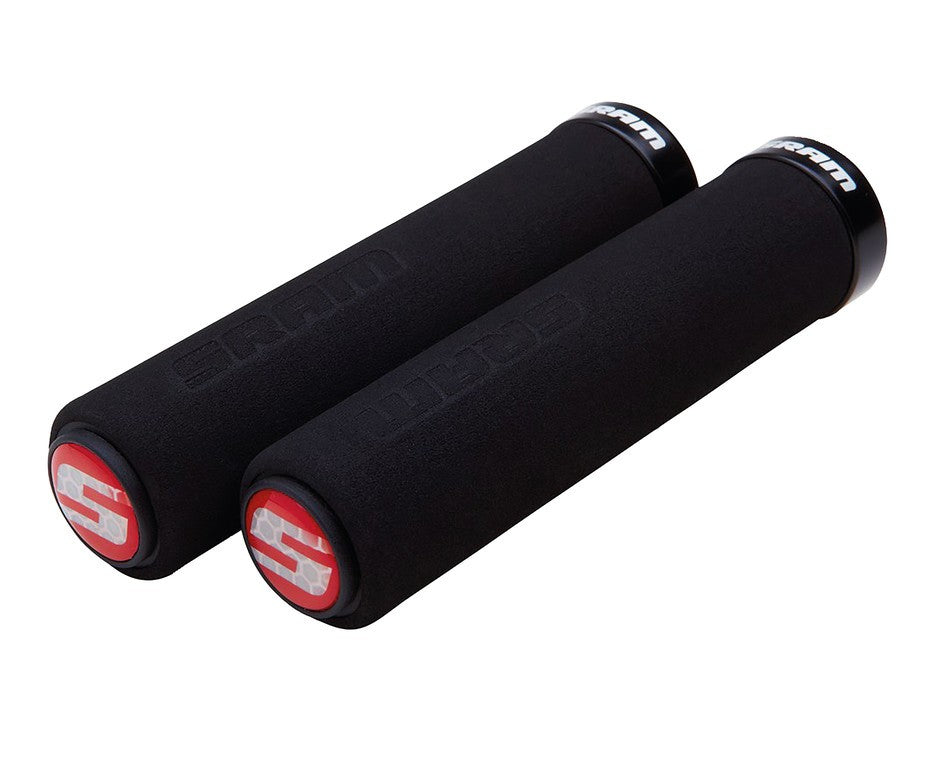 SRAM Schaumstoffgriffe 129 mm, Ø 22 mm, einzeln, schwarz/schwarz