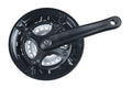 Todos. Platos y bielas Wing negros de 170 mm, 24/34/42 dientes p.quadro