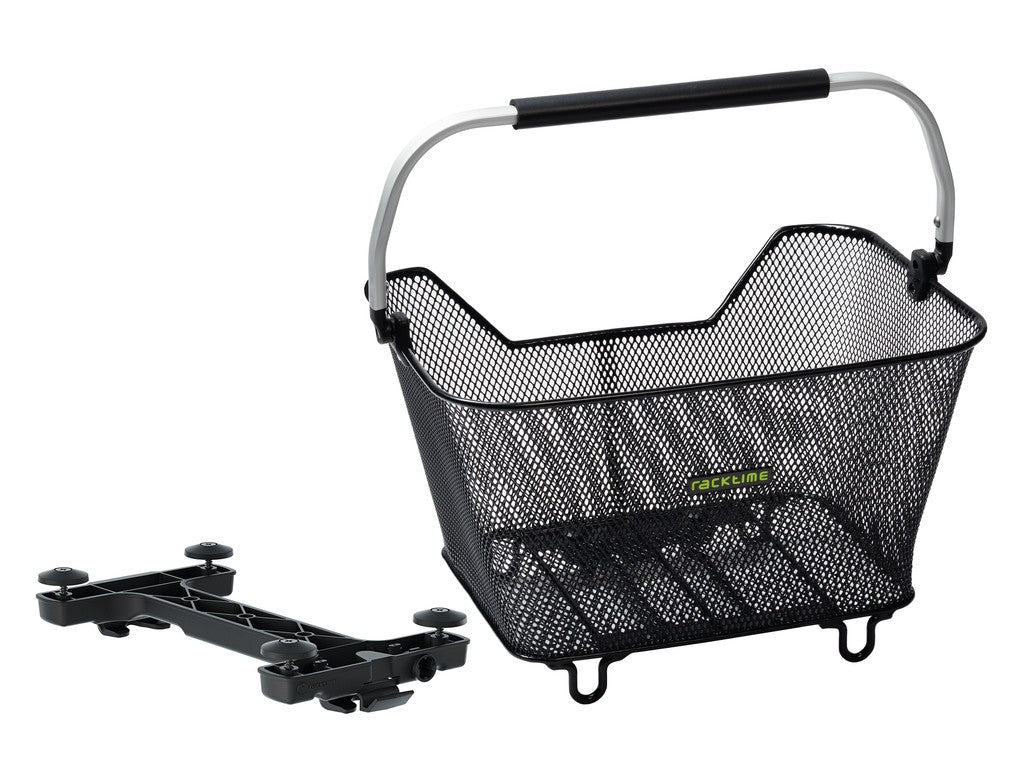 Cesta Racktime Baskit Deluxe 2.0 System 45x33x30cm, Negra, 23L, Snapit 2.0