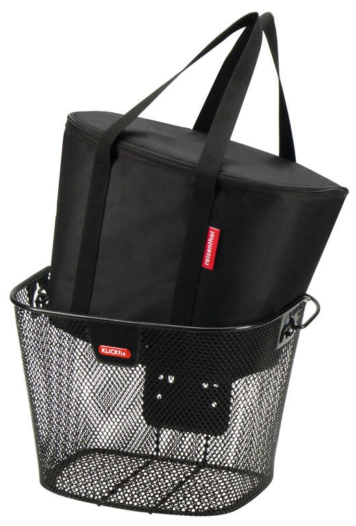 Bolsa térmica KLICKfix para cesta de mano, negra, 34 x 26 x 25 cm, 16 l, 360 g