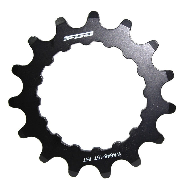 Plato FSA para bicicleta eléctrica, negro, 15 dientes, 2016, acero, Gen2 para motor Bosch