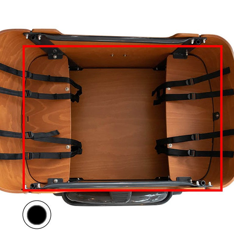 Pannello pavimento Babboe Curve, nero