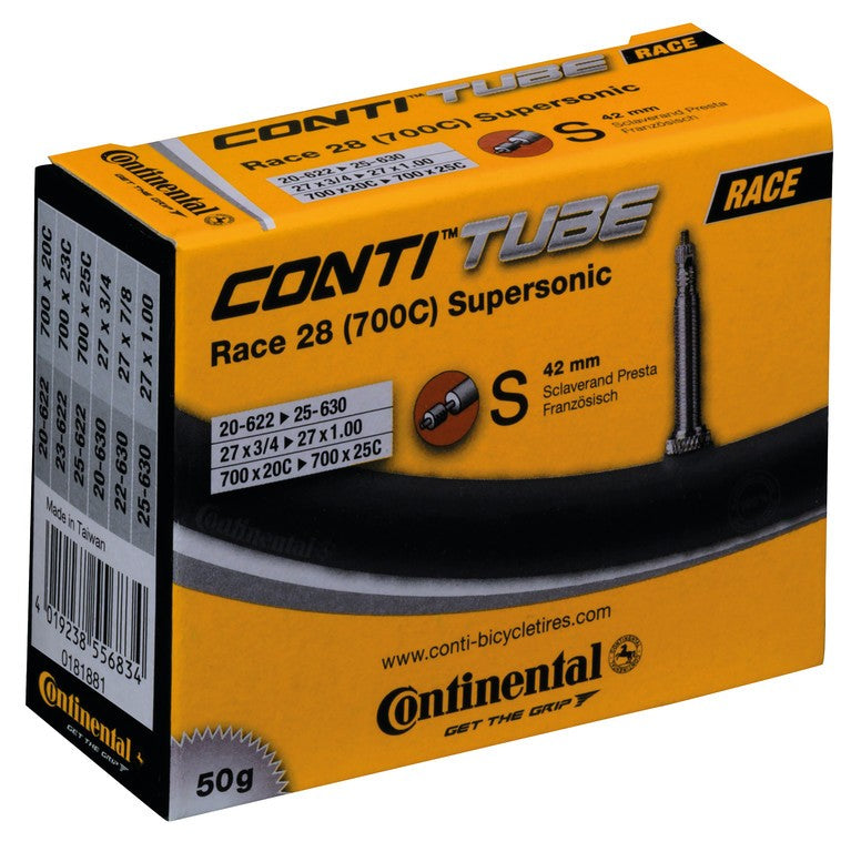 CONTINENTAL Camera d'aria Race 28 Supersonic 28" 700x20/25C 20/25-622/630 VP 42mm