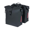 Basil SoHo Nordlicht bolsa doble negro, 31x13x37cm, 41l