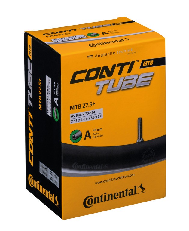 Cámara de aire Conti MTB 27.5 B+ 27.5x2.6-2.8" 65/70-584 VS 40 mm