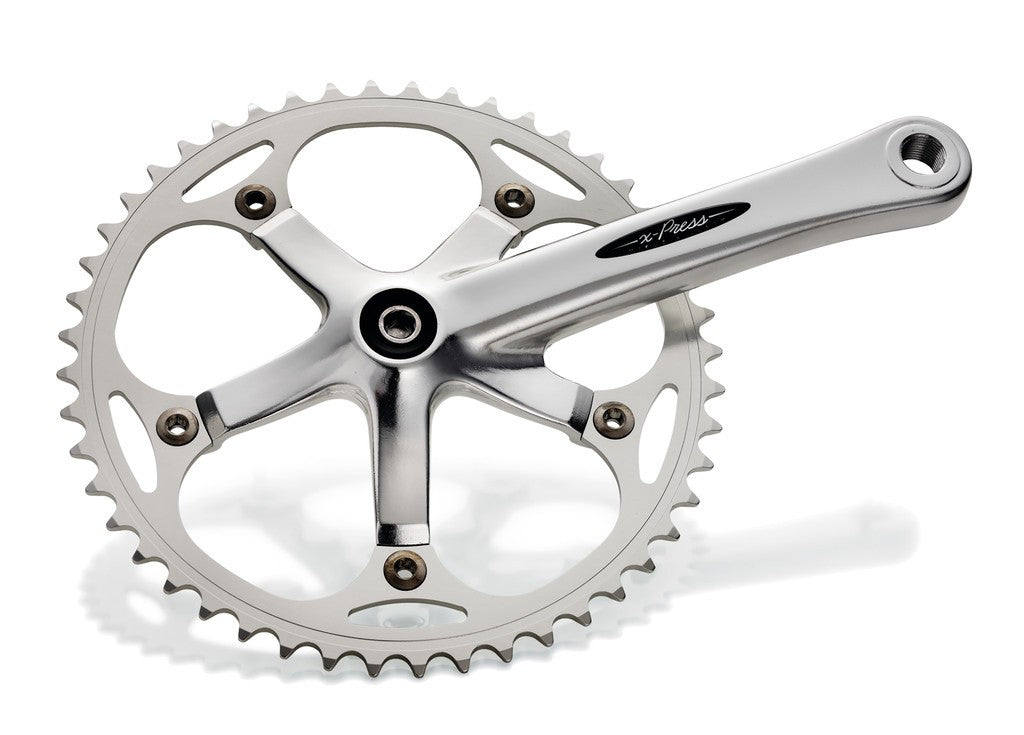 Miche XPress 170-mm-Kurbelgarnitur, Lochkreis 135 mm, 46 Zähne, silber