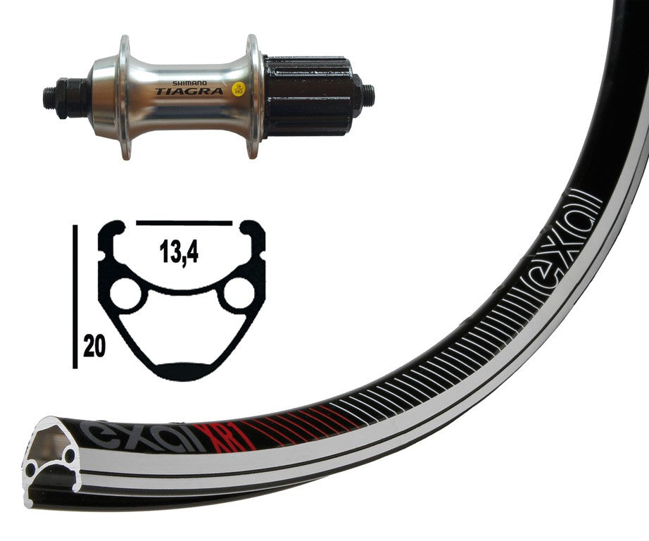 r.p.13-622 TIAGRA,QR, 8v,9v,32 buchi,6,5 Exal XR-1col.nro/arg.,s.occ.,raggiNiroDD